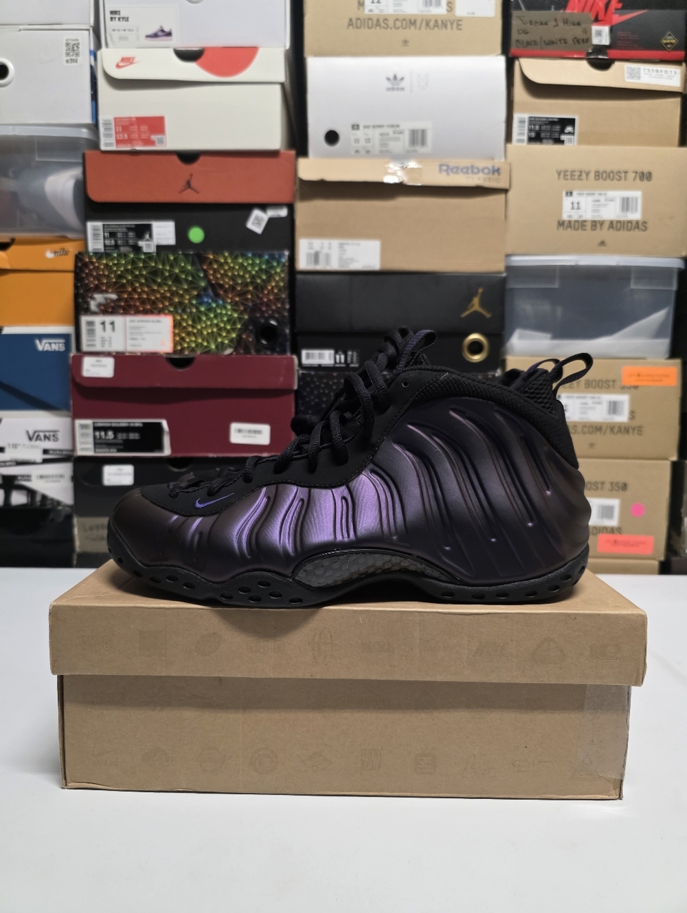 Nike Air Foamposite One Eggplant Black Purple 314996-051 Men's 2009 - Sz 11 - Picture 3 of 10